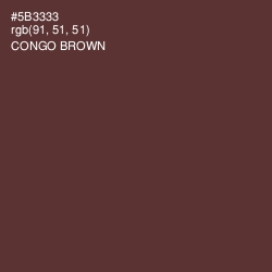 #5B3333 - Congo Brown Color Image